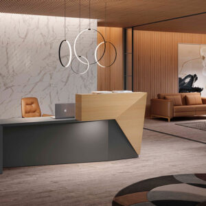 Oddone Reception Desk With Ambient Lighting Led