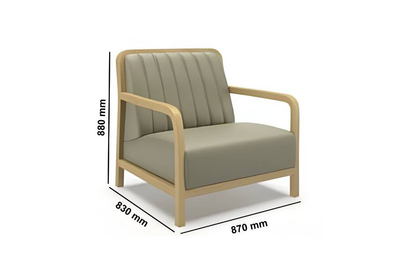 Sandra 1 – Classic One, Two And Three Seater Sofa Size Iamge 001