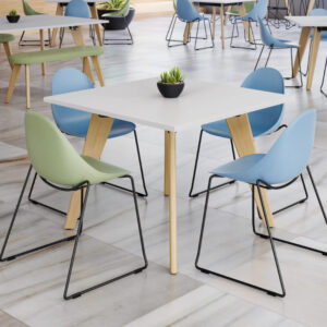 Cirocco 4 – Breakout And Cafeteria Table With Oak Ral Legs 01