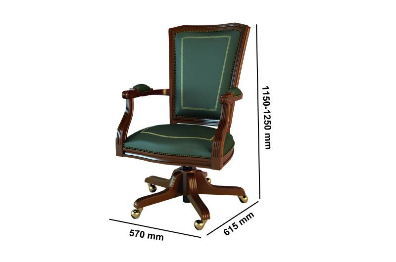 Mary 2 – Straight Back Classic Executive Chair Size Imag 01