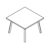 Square Shape Table (2 and 4 Persons)