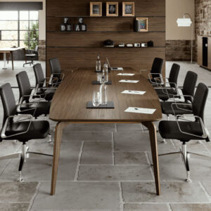 Aletta 5 – Barrel Shaped Meeting Room Table Main Image 1