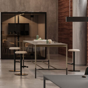 Blanca 3 High Rectangular Meeting Table 2