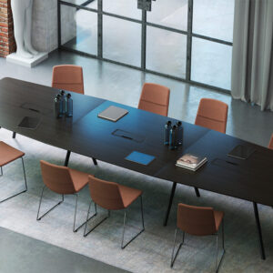 Adelmo 2 Barrel Shape Meeting Table Mian Image