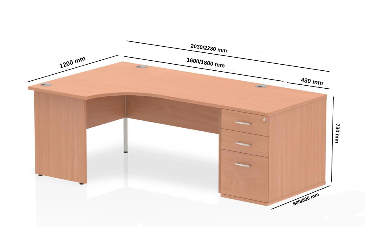 Etta 4 – Corner Desk With High Pedestal And Panel Legs Size Img (1)
