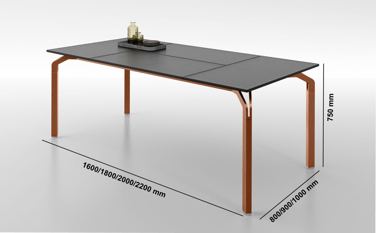 Vinny 11 – Executive Desk With Leather Top And Optional Return & Credenza Unit Middle