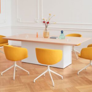 Edda Height Adjustable Rectangular Meeting Table 14