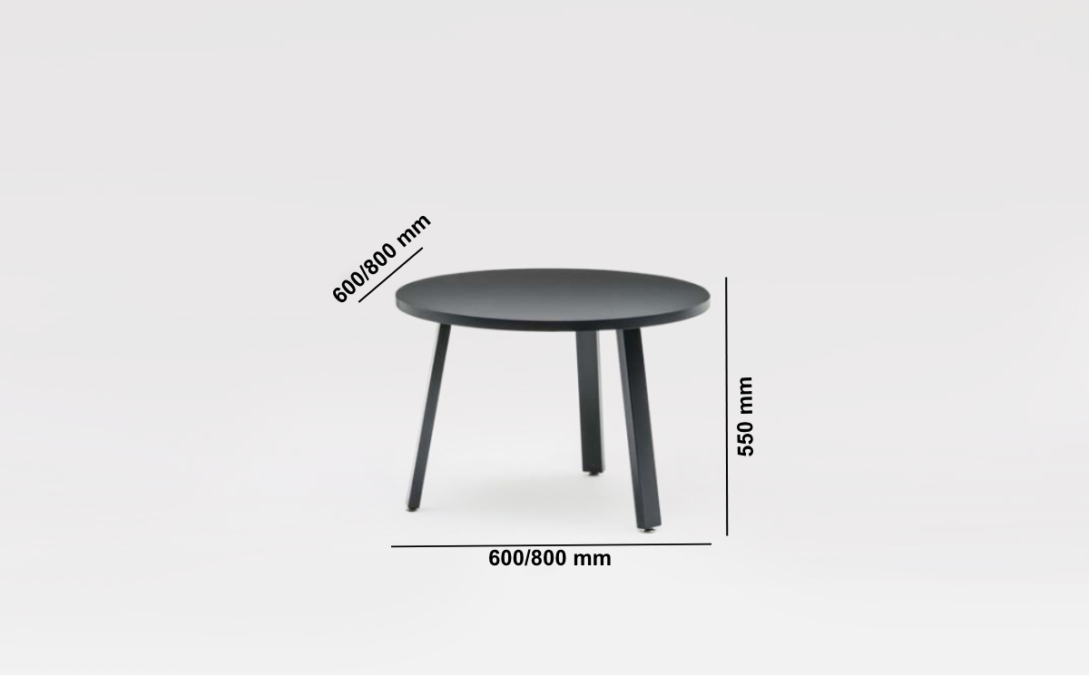 Zoyla – Coffee Table With Round, Square And Rectangular Top Middle