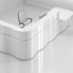 Leyla 4 – Corner And Straight With Dda Access Unit Wave Reception Desk Main Img