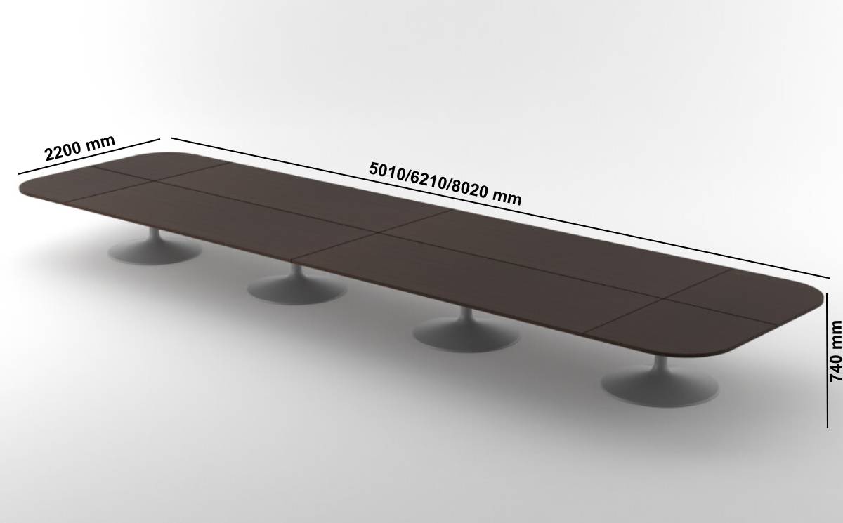 Vittoria – Round, Square And Rectangular Shaped Meeting Table With Multiple Type Legs Dimensions Image