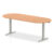 D End Shaped Height Adjustable Table (6 and 8 Persons)