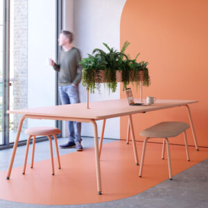 Orsa Rectangular Meeting Table With Optional Planter 1