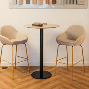 Sept – Upholstered Bar Stool With Metal Frame 1