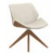 L750 x D750 x H815 (Medium Back Wooden Pyramid Swivel Chair)
