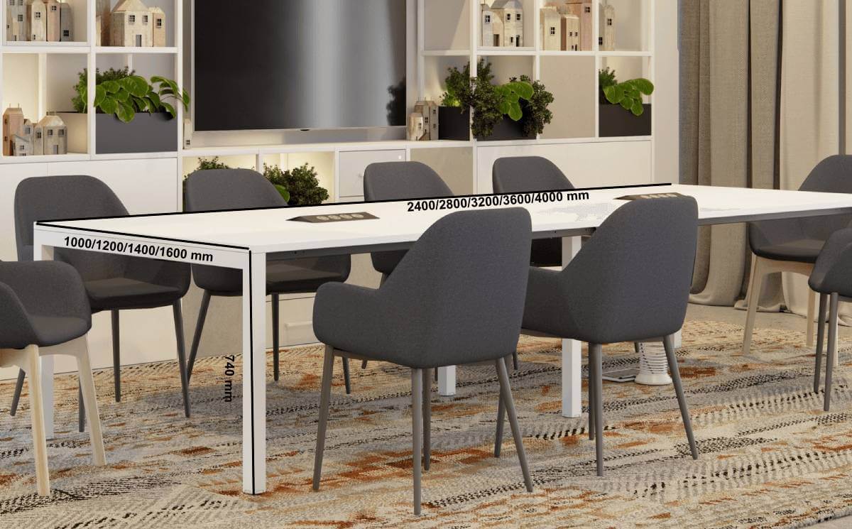 Pino 1 Square And Rectangular Shaped Meeting Table Dimensions Img