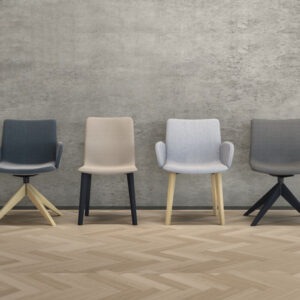 Omero Mutlipurpose Chair With Wooden Metal Legs 17