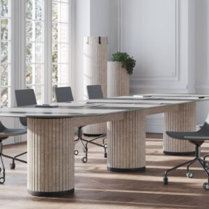 Patrizio Acoustic Columns Leg Meeting Table 1