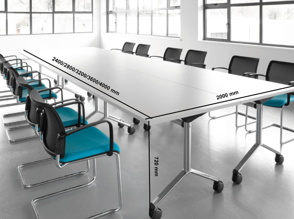 Venecia Foldable Meeting Table Dimensions Img