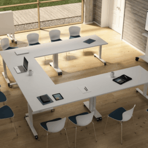 Vigente 5 – Rectangular And U Shaped Foldable Meeting Table Main Img