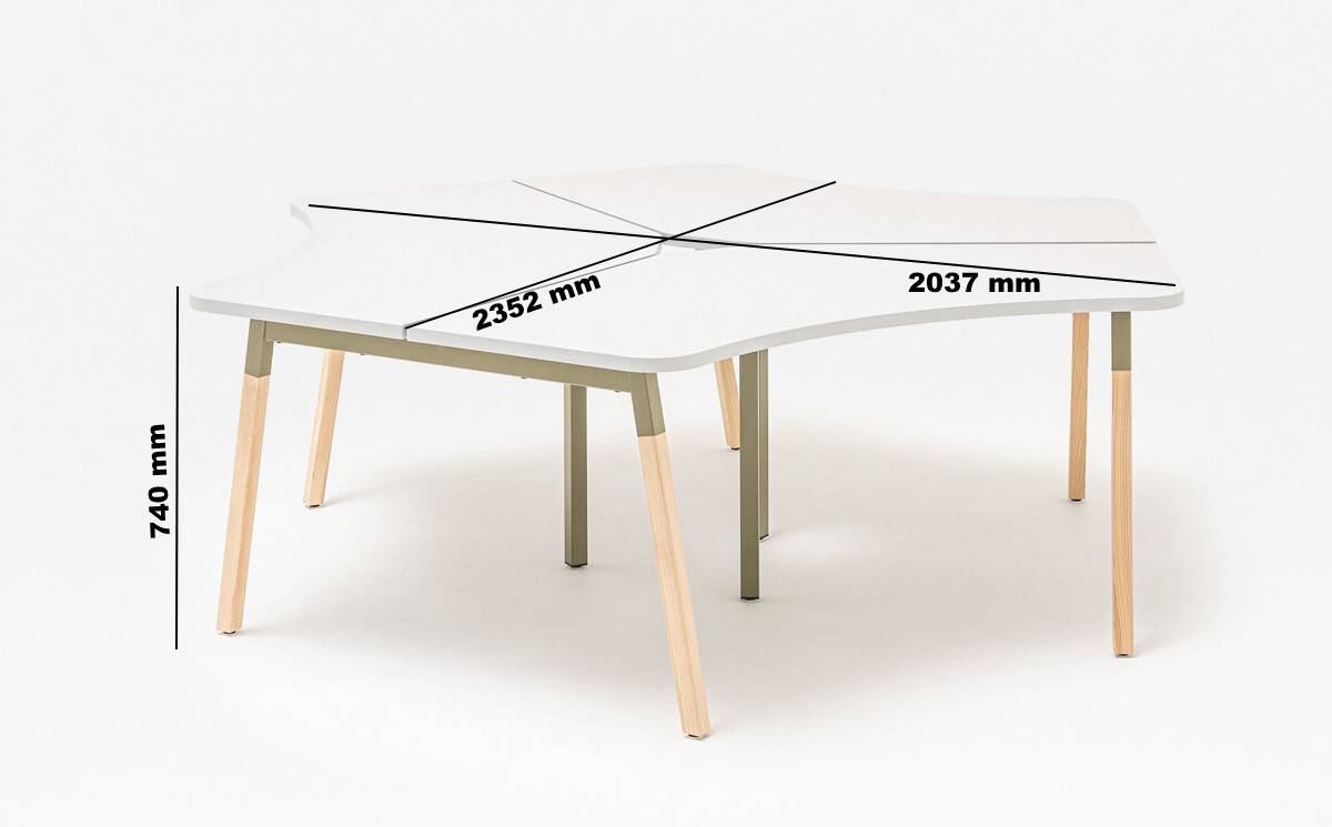 Trendy 2 – Workstation For 3 Persons Dim Image