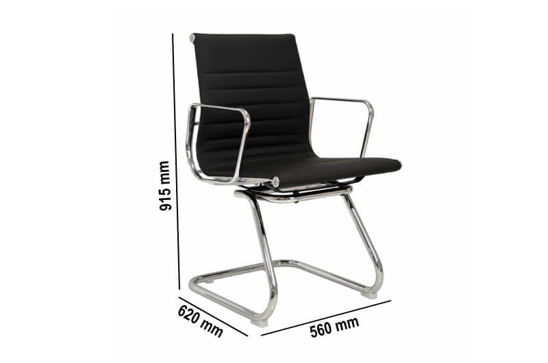 Evon – Black Executive Chair Size