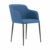 L525 x D545 x H780 (Metal Four-Legged Chair with Upholstered Seat/Back/Arms)