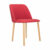 L510 x D545 x H785 (Wooden Four-Legged Chair with Upholstered Seat/Back)