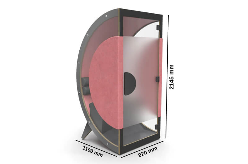 Brixton 4 Beautifully Designed Booth For 1 Person Size Img