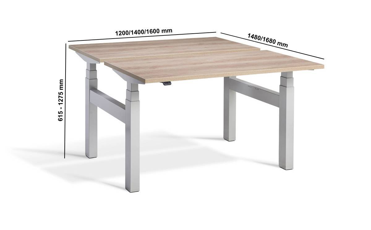 Duana Height Adjustable Operational Desk Dimenstion Image