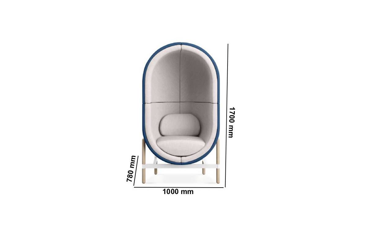 Cyprus Comfortable Private Pods For Breakout Area Dimmssion Image