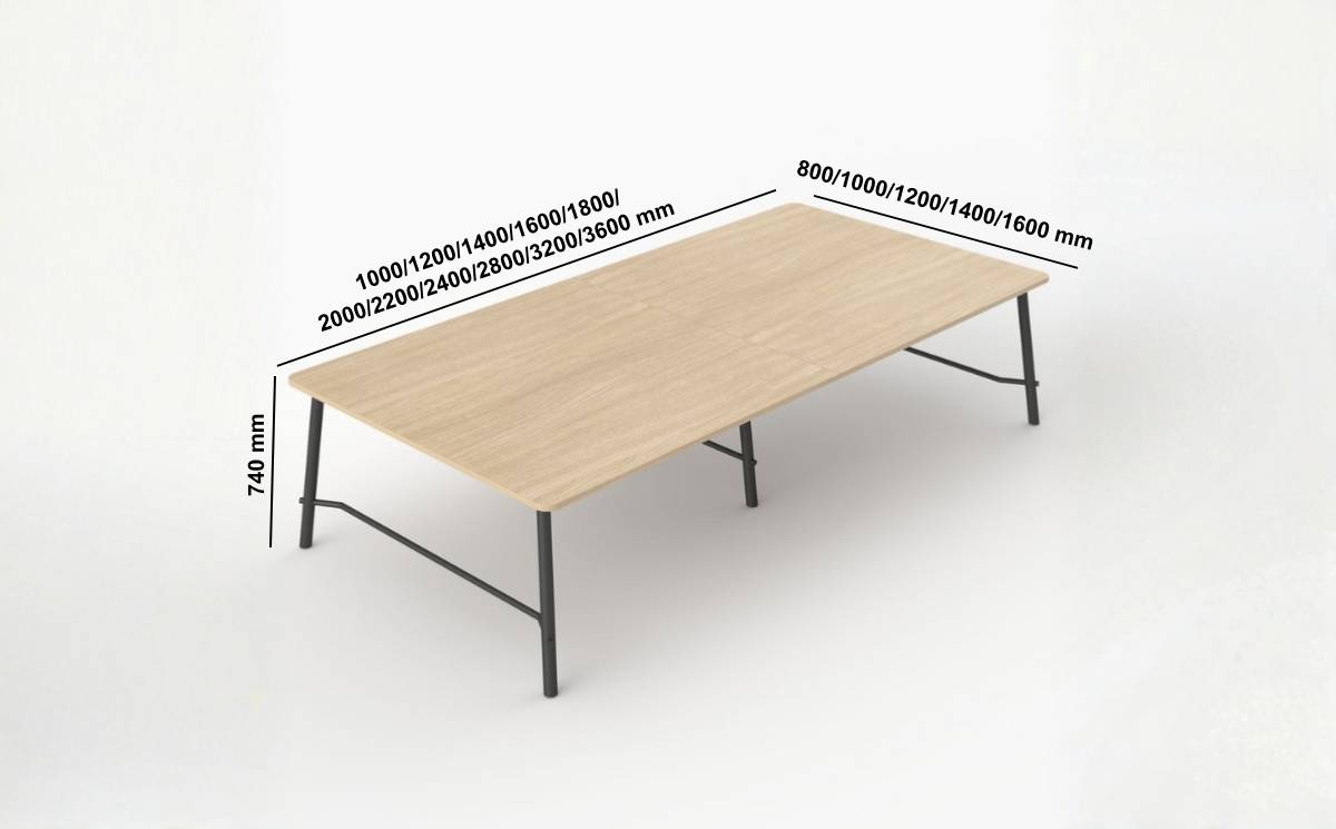 Seleniti 2 – Round, Square & Rectangular Meeting Room Table Size Images 01