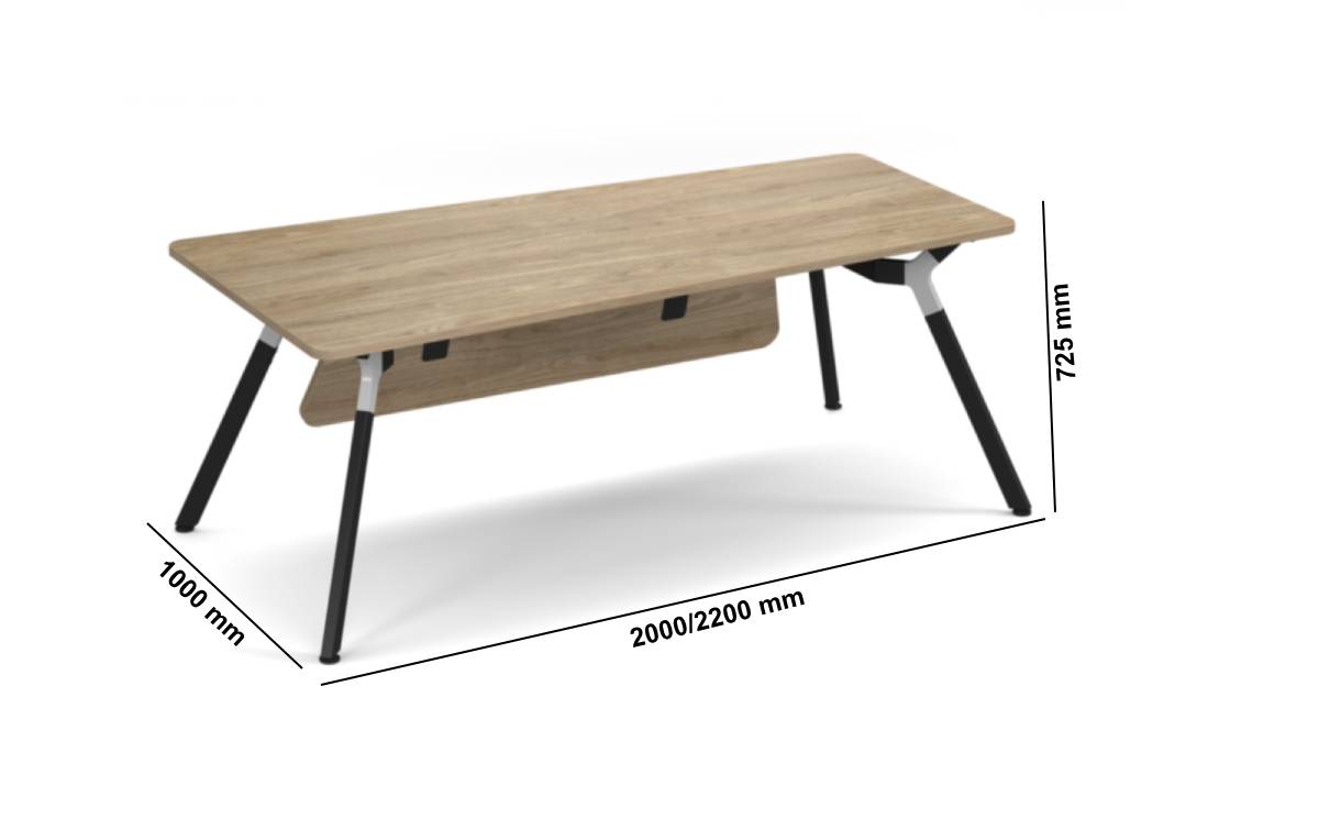 Amaro 1 Round, Square And Rectangular Meeting Table With A Frame Legs Size Image