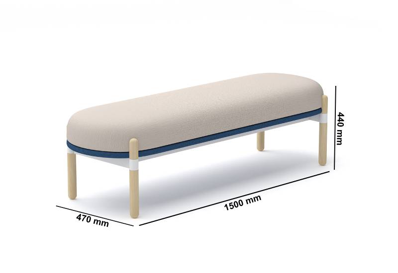 Cyprus 2 One, Two And Three Seater Bench With Backrest Dimmssion Image